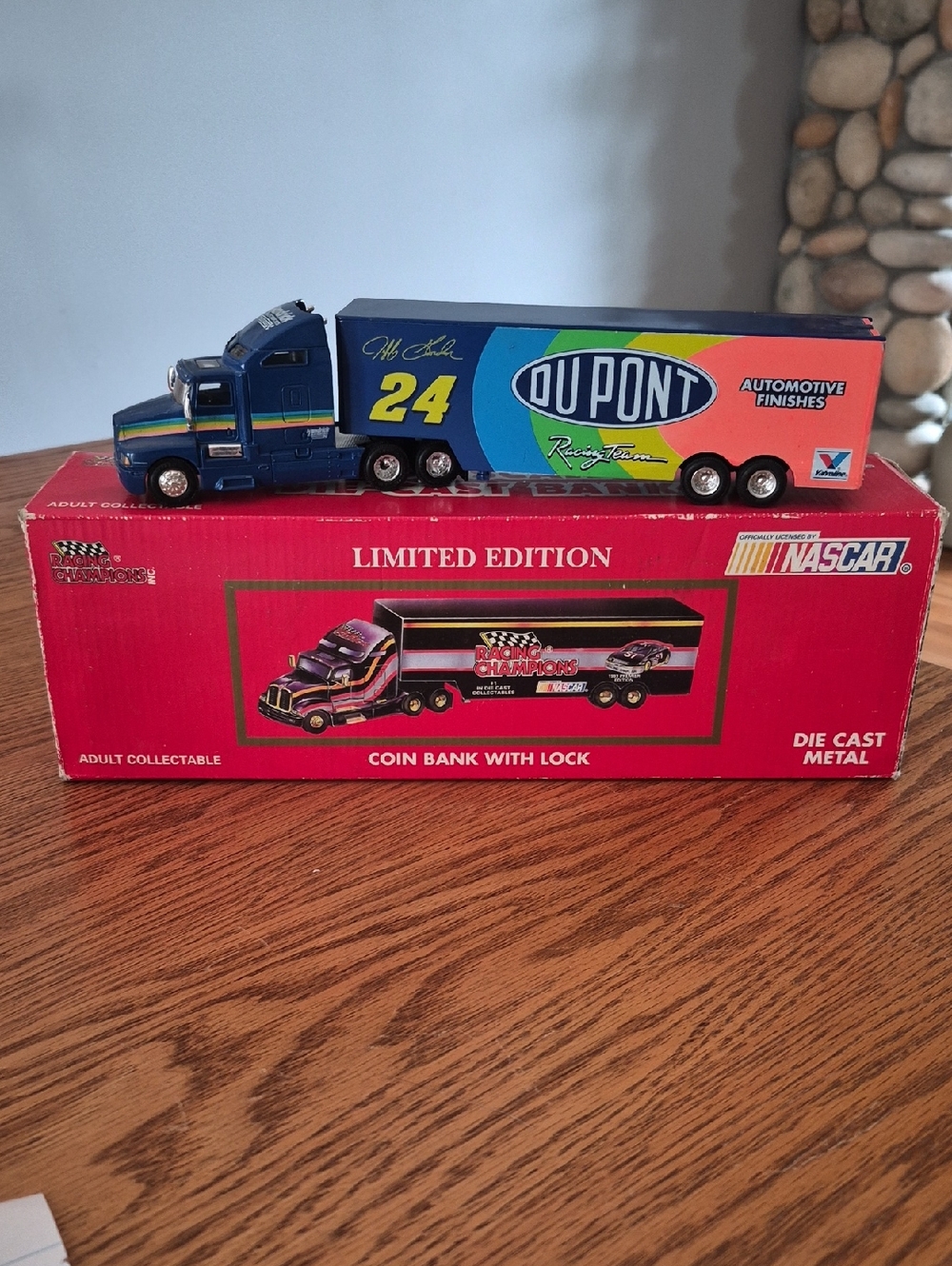 DuPont #24 Die-Cast Semi-Truck Coin Bank